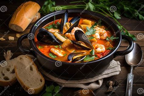  Bouillabaisse:  A Symphony of Seafood Flavors Steeped in Rustic Marseille Charm!