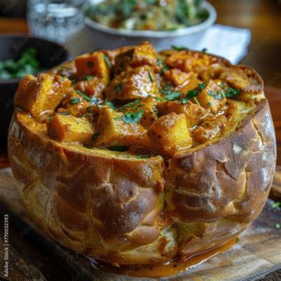  Bunny Chow: A Spicy Symphony of Flavors Exploding Within a Hollowed-Out Loaf of Bread!