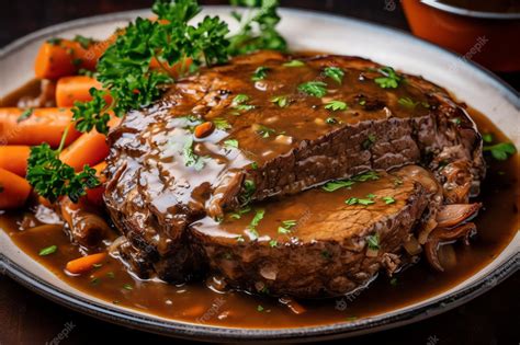  Sauerbraten! A Hearty German Delight Marinated in a Tangy Symphony of Spices and Sweet Wine